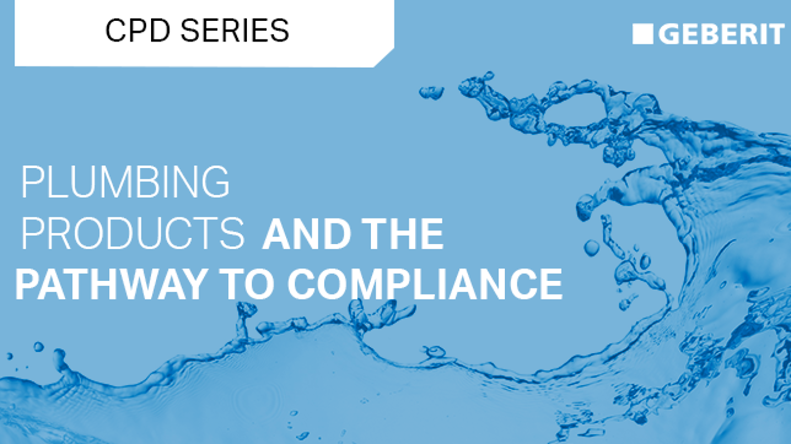 Plumbing Products CPD banner