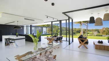 Doonan Glasshouse, living room Doonan Glasshouse, living room