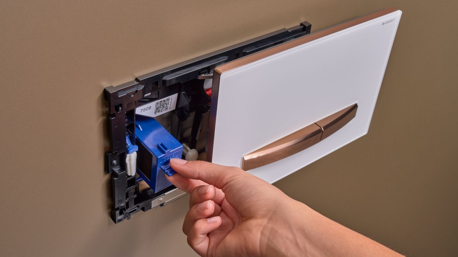 Geberit Sigma50 flush plate with Geberit DuoFresh Geberit Sigma50 flush plate with Geberit DuoFresh