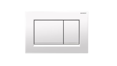 White Sigma30 flush button (© Geberit)