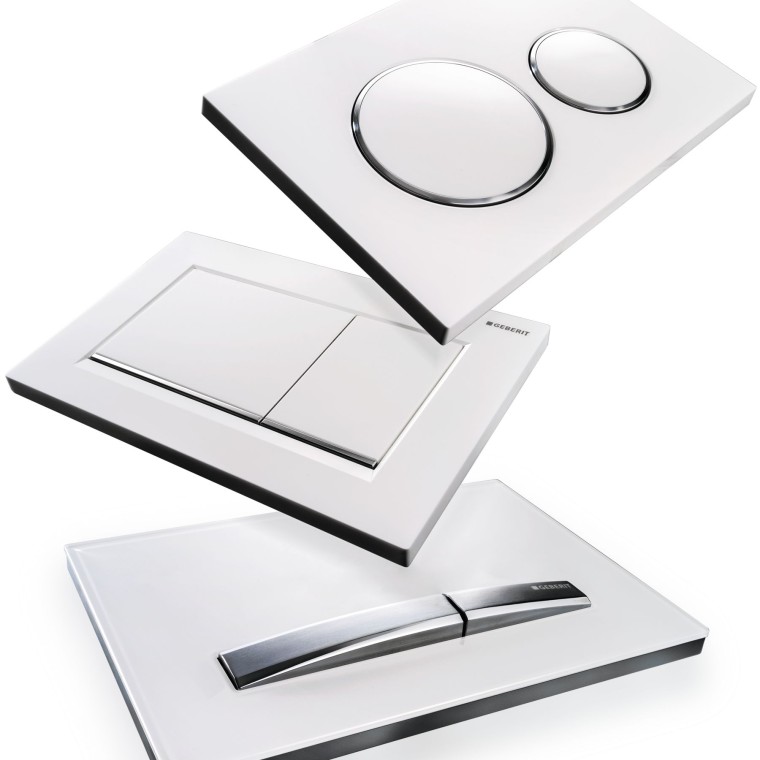 Extensive range of flush plates from Geberit