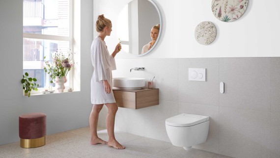 Geberit Sigma 50 in White Geberit Sigma 50 in White