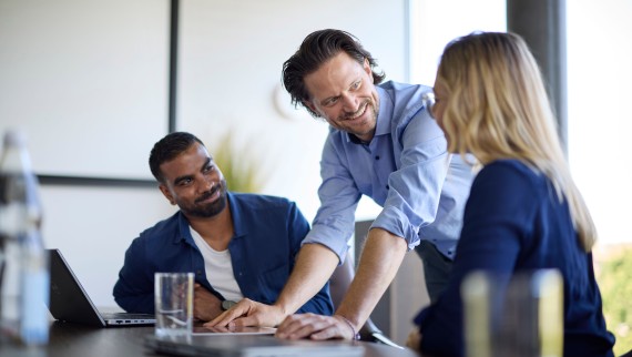 People in a meeting People in a meeting