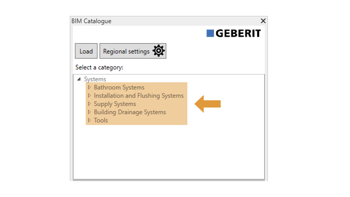 Available Geberit product systems