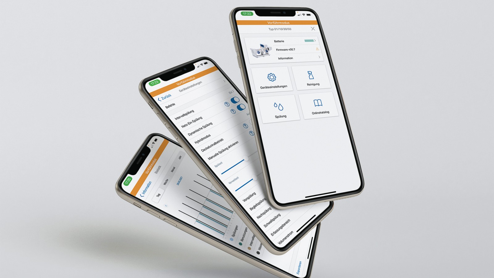 Settings for Geberit DuoFresh in the Geberit Control App